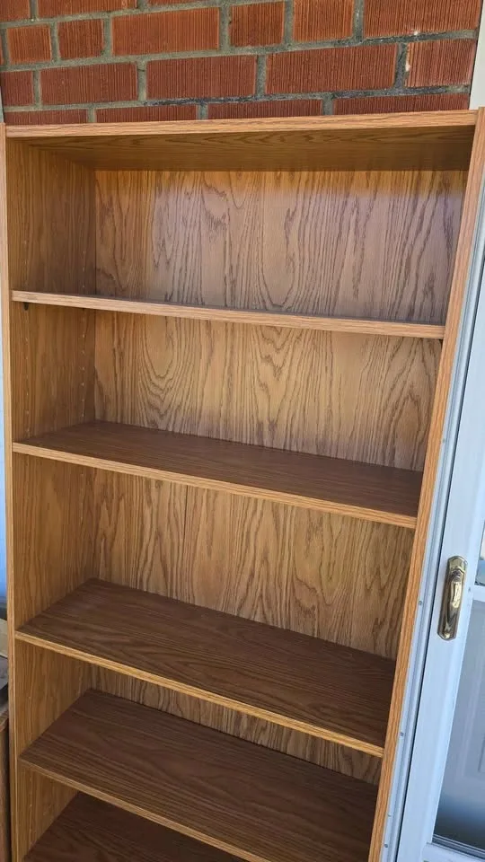 Wooden Bookcase / Shelving Unit – Oak Finish - photo 4