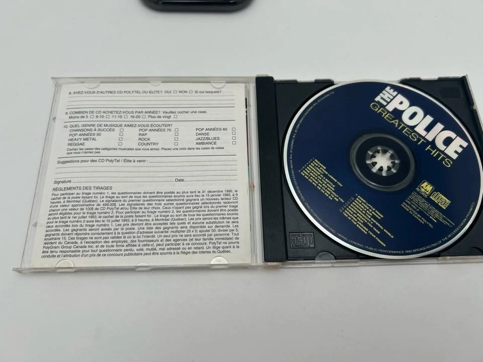 The Police Greatest Hits CD 1992 Canadian PolyTel – $15 - photo 5