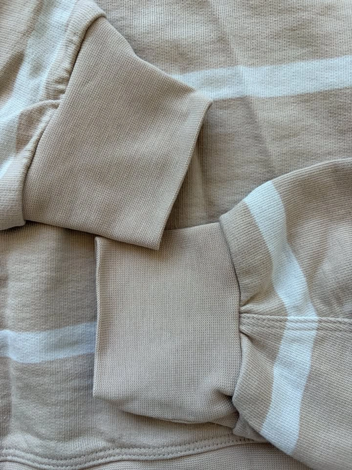 Lululemon Perfectly Oversized Cropped Crew Stripe – Size 2 - photo 3