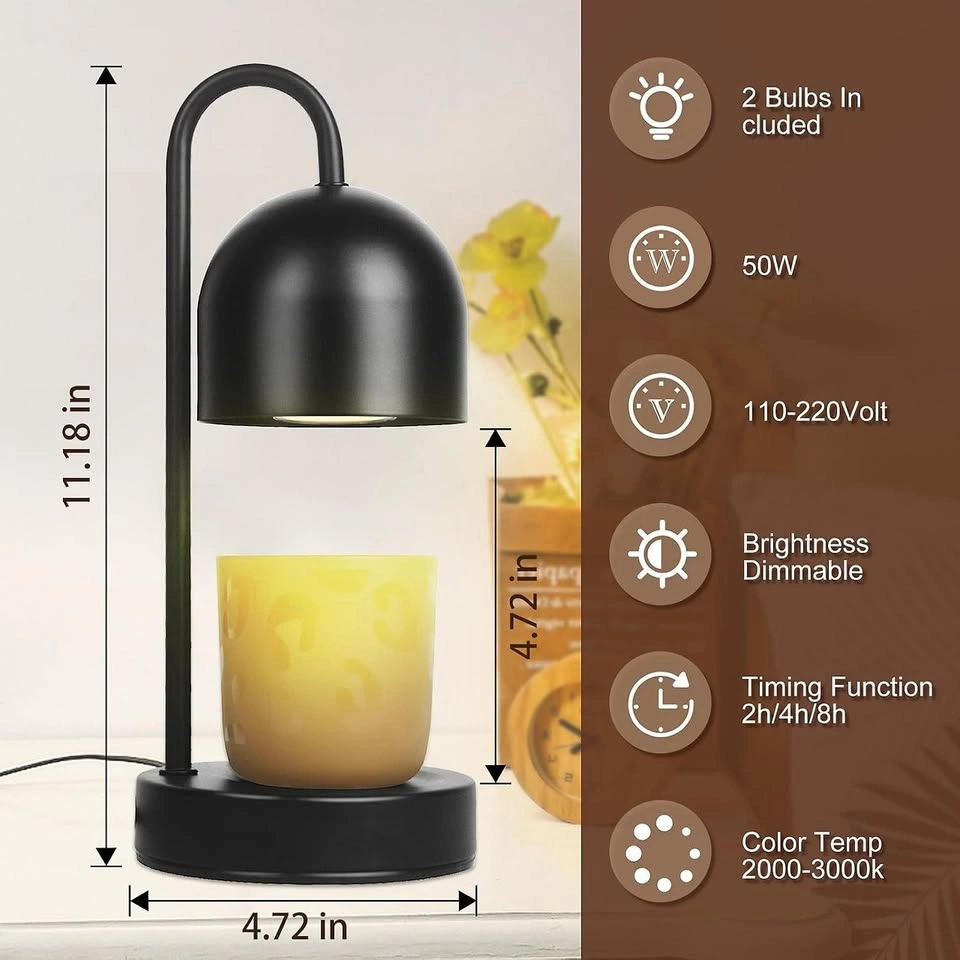 Black Dimmable Candle Warmer Lamp - photo 4