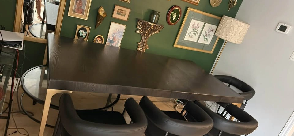 8 person wood dining table - photo 2