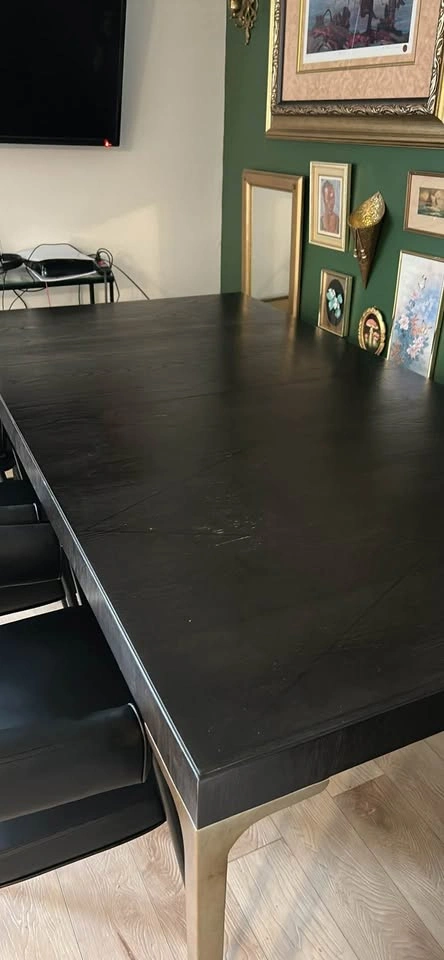 8 person wood dining table - photo 3