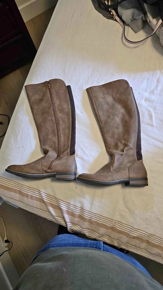 Brown Knee-High Boots