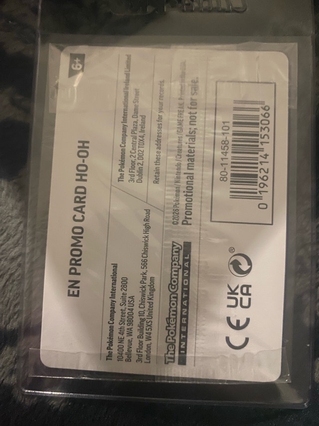 Ho-Oh 010/086 EB Games Exclusive Pokémon Card - photo 2