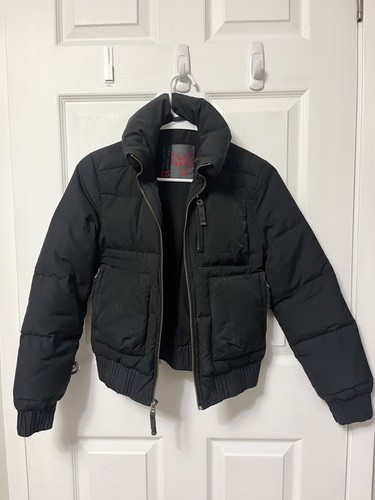 Aritzia Tna Aspen Down Bomber Puffer Jacket Black XXS - photo 3