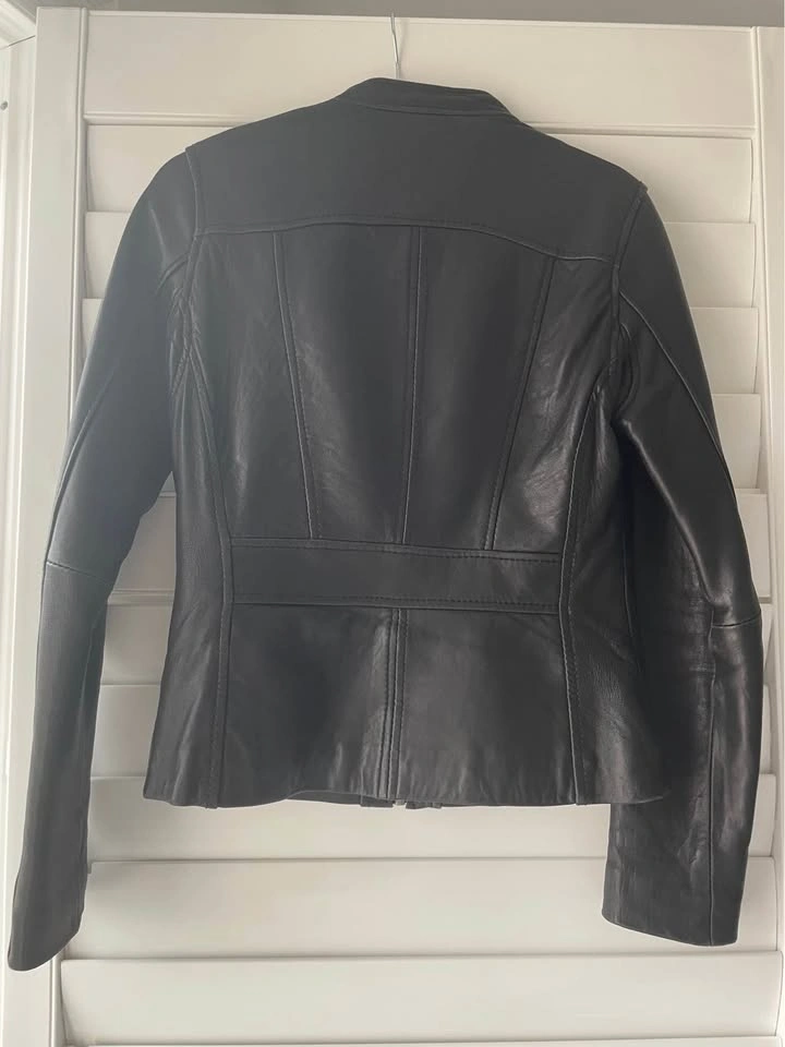 Michael Kors Short Leather Jacket Women’s sz xs - photo 2