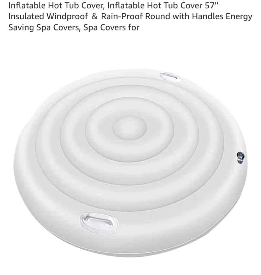Inflatable Hot Tub Cover 57'' Insulated Round