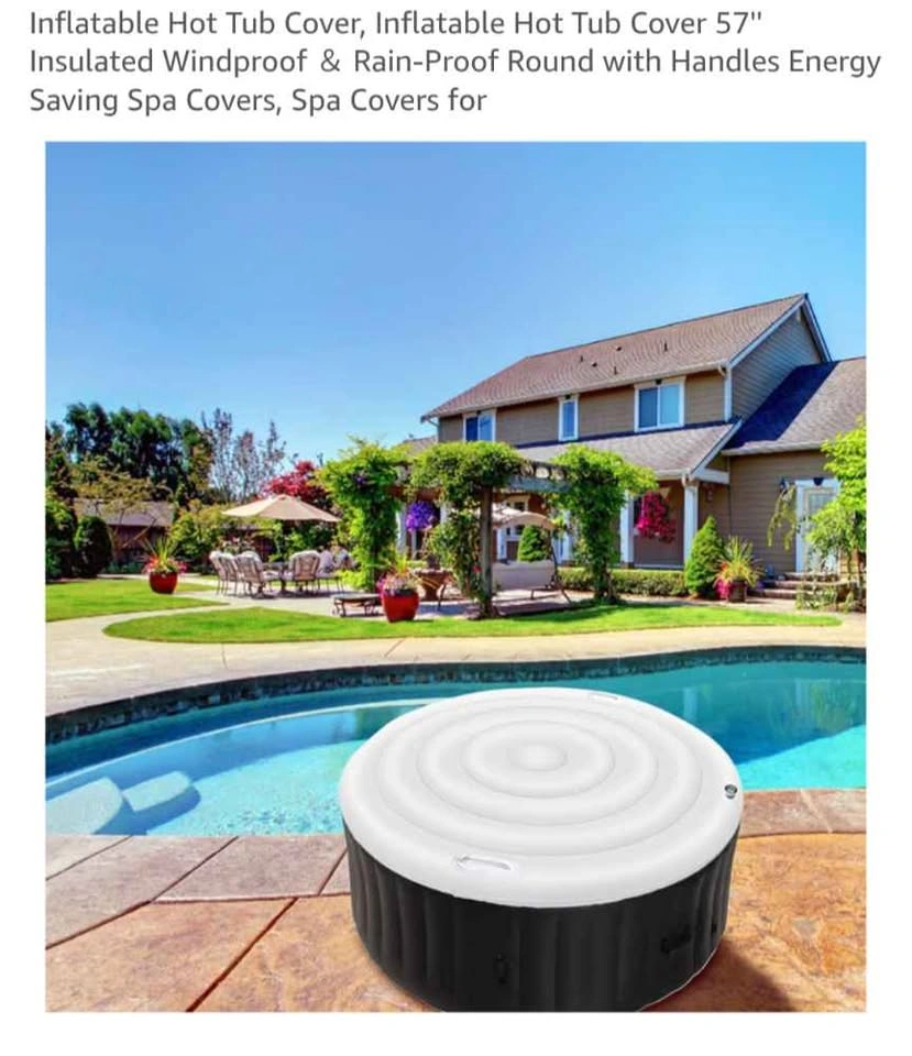 Inflatable Hot Tub Cover 57'' Insulated Round - photo 4