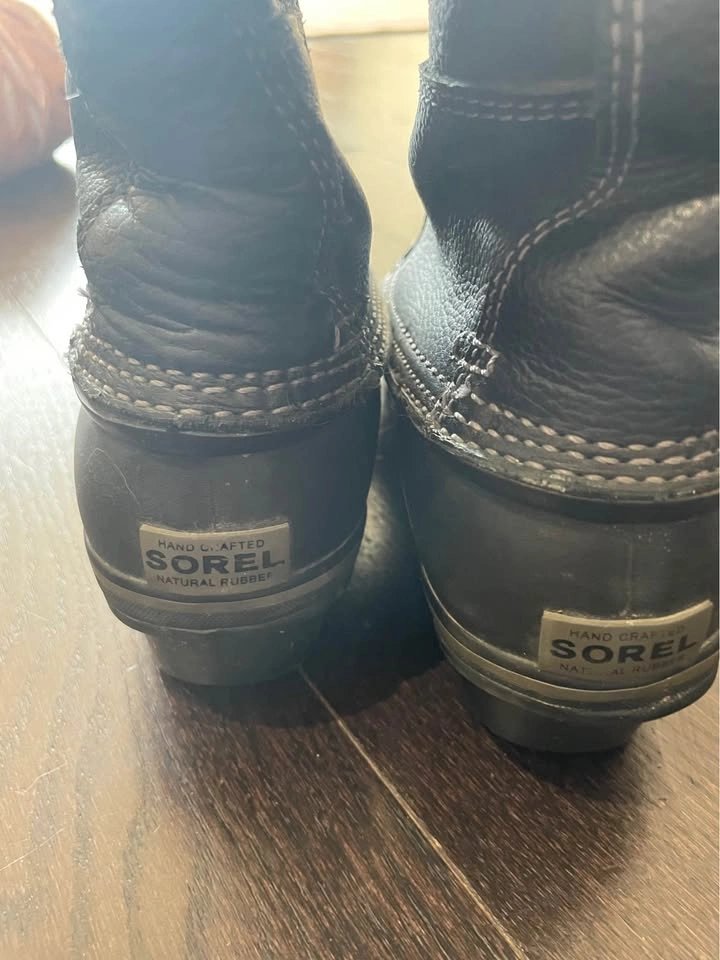 Sorel Waterproof Leather insulated zip up boots sz 7 - photo 4