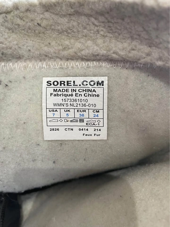 Sorel Waterproof Leather insulated zip up boots sz 7 - photo 5