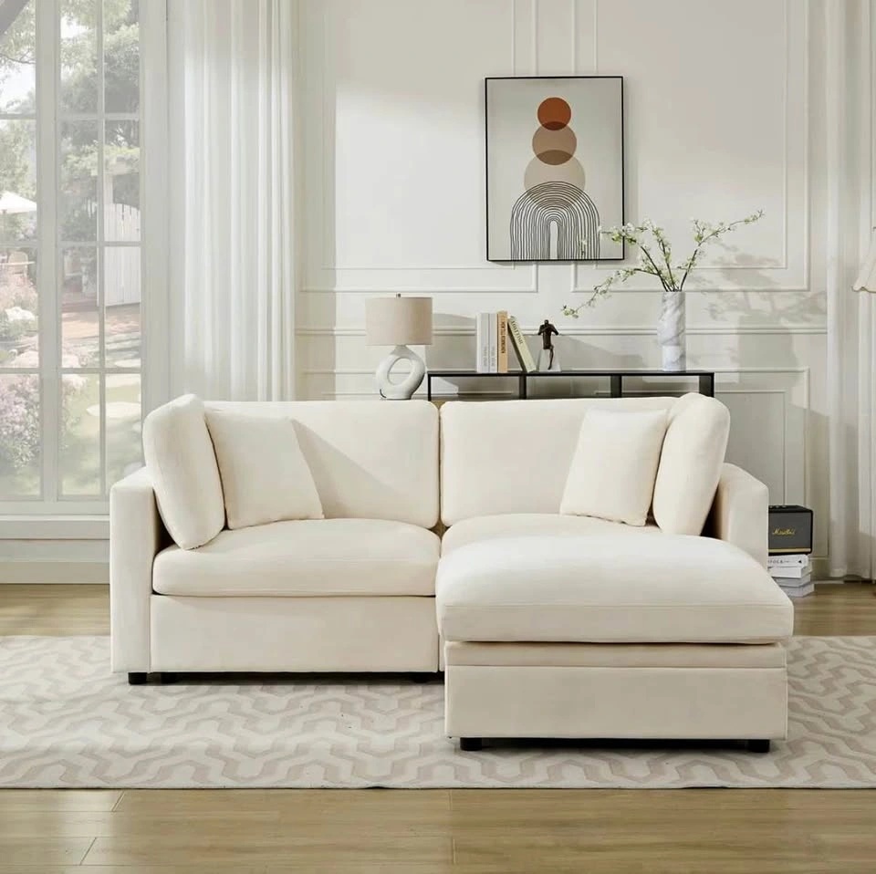 82.7" W Oversized Down-Filled 3-Seater Modular Sofa