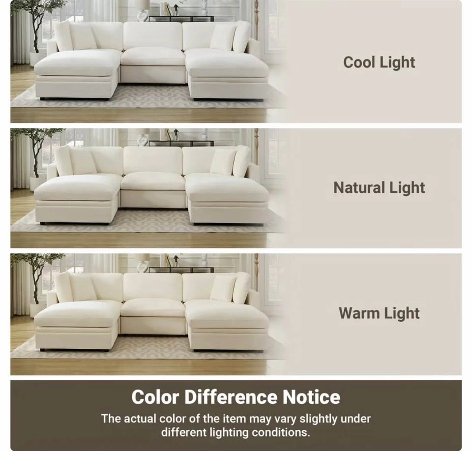 82.7" W Oversized Down-Filled 3-Seater Modular Sofa - photo 4