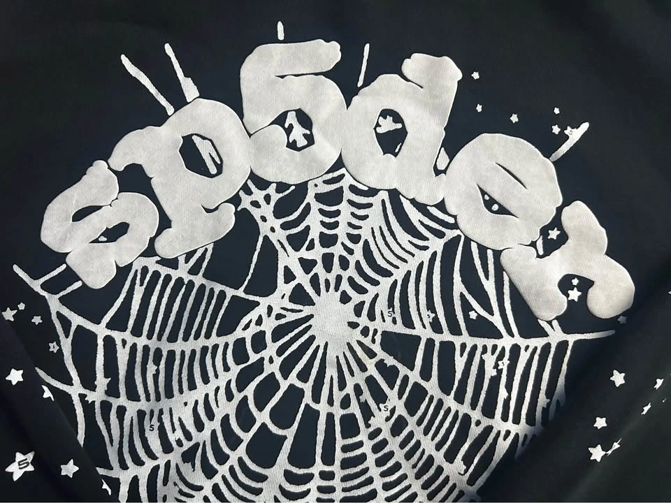Sp5der OG Web Hoodie Black White Size Large - photo 2