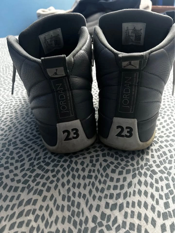 Jordan 12 Stealth Grey White Size 10 - photo 3