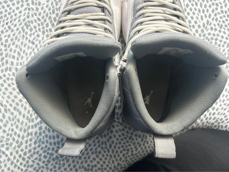 Jordan 12 Stealth Grey White Size 10 - photo 5
