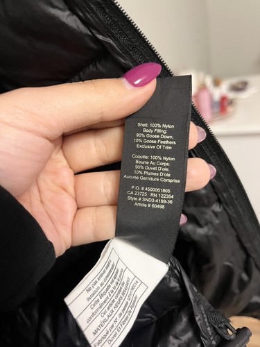Aritzia Tna Botanie Lightweight Down Puffer Jacket Black Small - photo 4