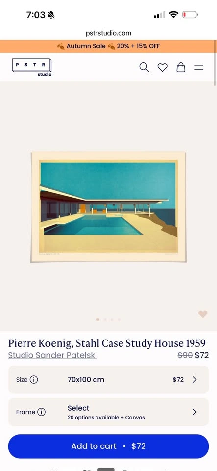Pierre Koenig, Stahl Case Study House Print - photo 2