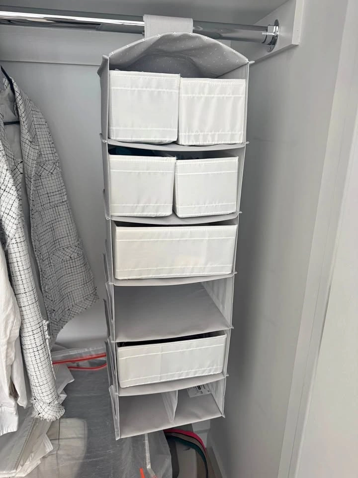 IKEA Hanging Closet Organizer + Storage Boxes Sets