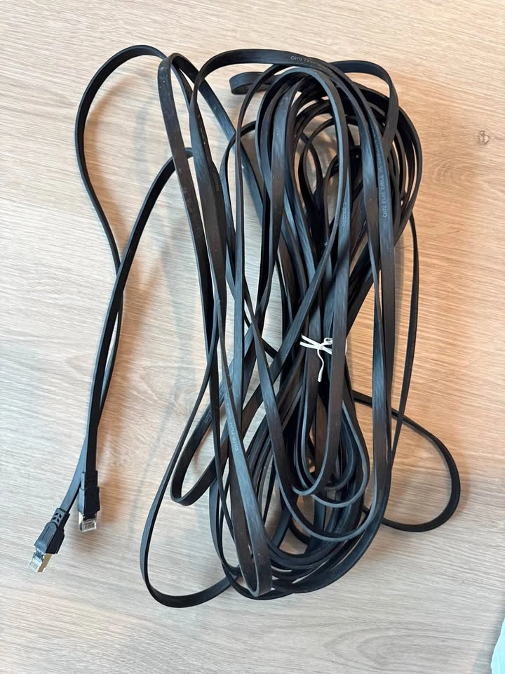 CAT8 Network Cable Flat Shielded Ethernet LAN High Speed
