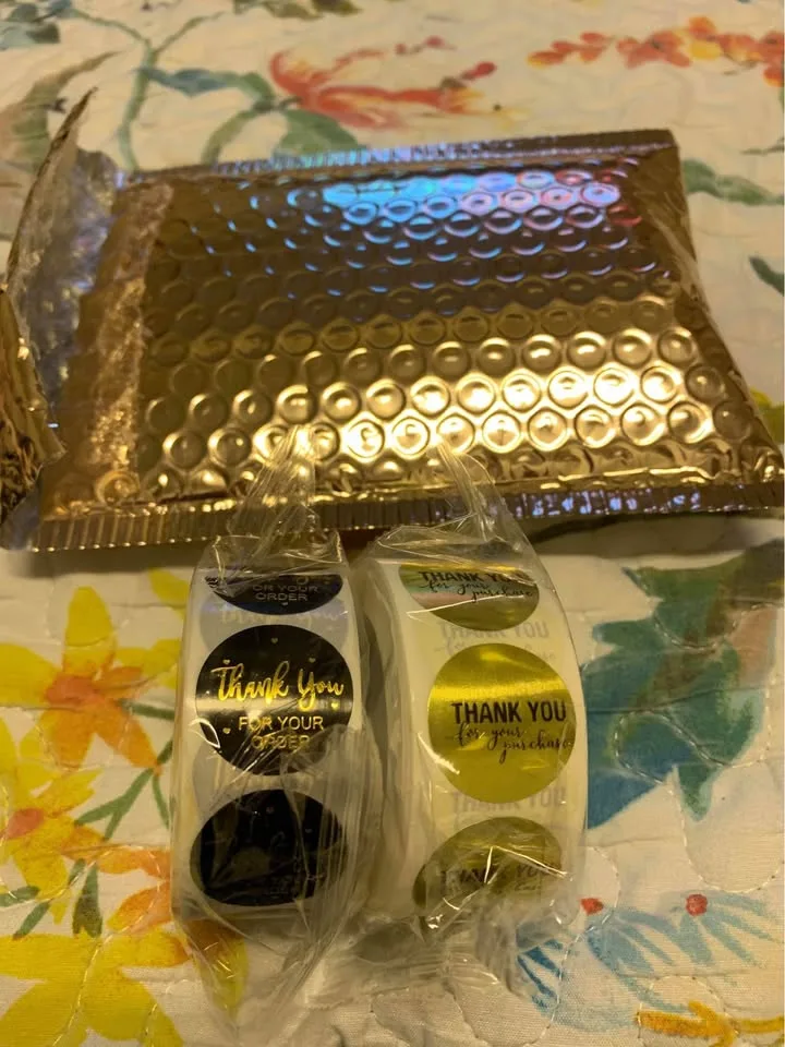 Elegant Thank You Stickers Roll | 1” Round | 500 Stickers image indicator(8)