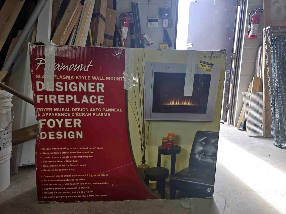 Brand New Fireplace – Still Sealed in Box