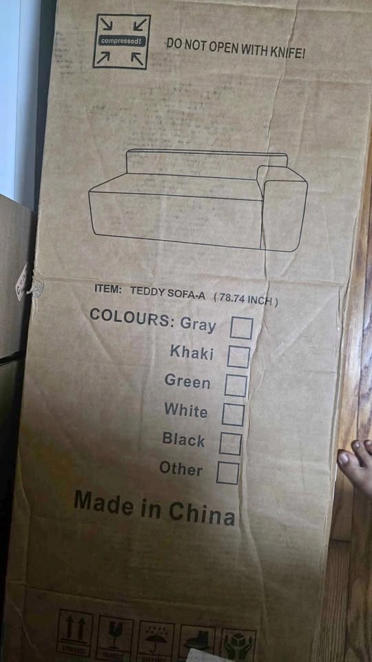 Teddy Sofa-A Piece — Brand New, Unopened