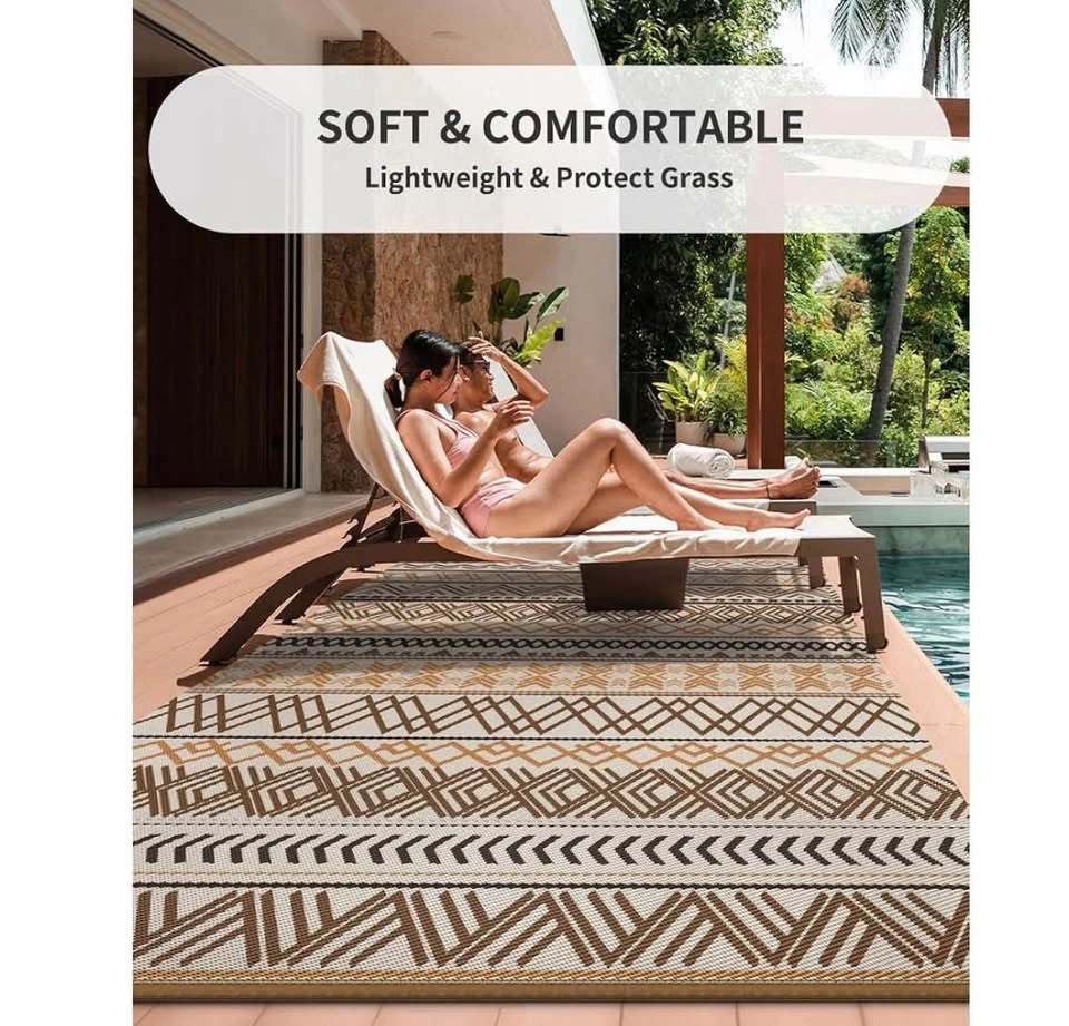 8x10 ft Outdoor Rug - Reversible Patio/Camping Mat - photo 5