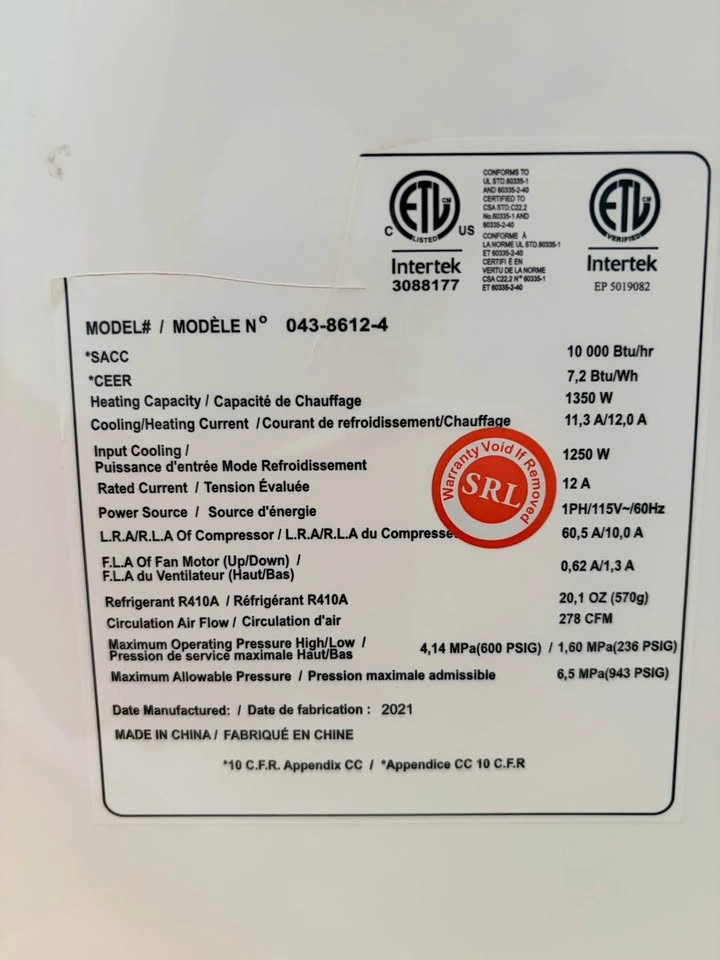 Hisense 10,000 BTU Portable Air Conditioner with Heat - photo 3