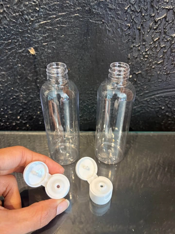 120ml (4oz) Clear Plastic Bottles with Flip-Top Caps – Bulk - photo 2