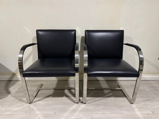Mid century modern Knoll BRNO Arm Chairs - photo 2