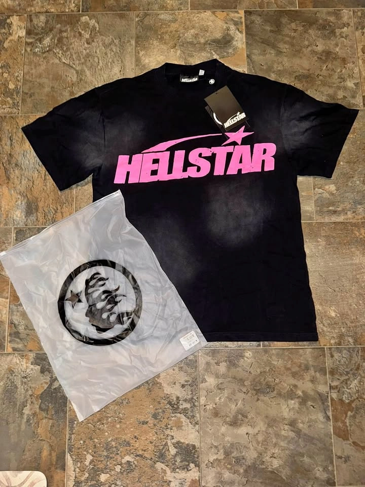 Mens Pink HELLSTAR Tee NFC ✅ Medium