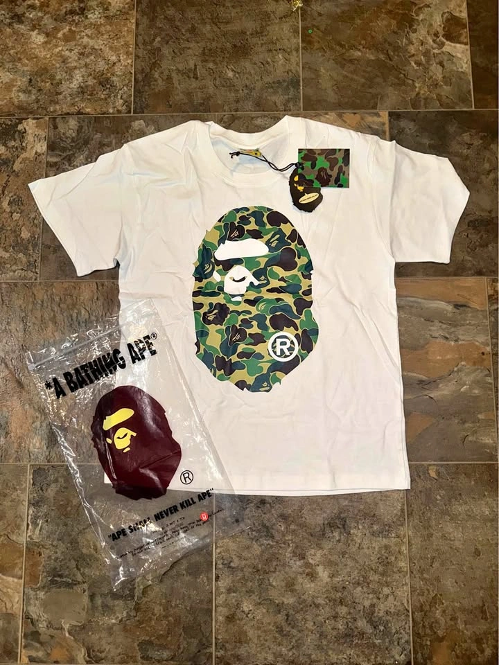 Camo Bape Tee Size Medium