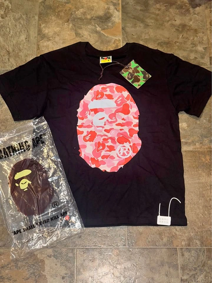 Pink Bape Tee size small