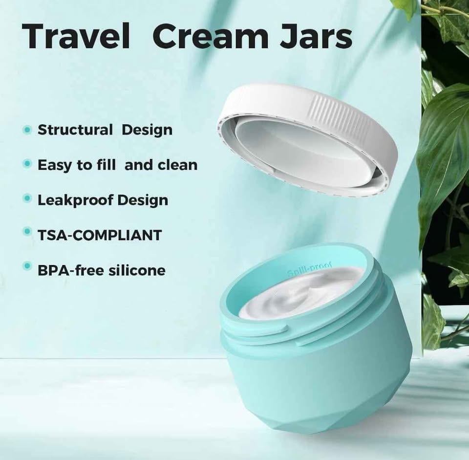 Pack of 4 Silicone Travel Containers for Toiletries - photo 2
