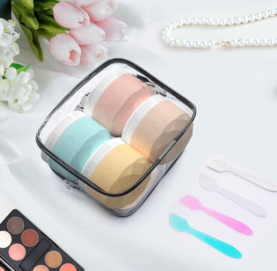 Pack of 4 Silicone Travel Containers for Toiletries - photo 4