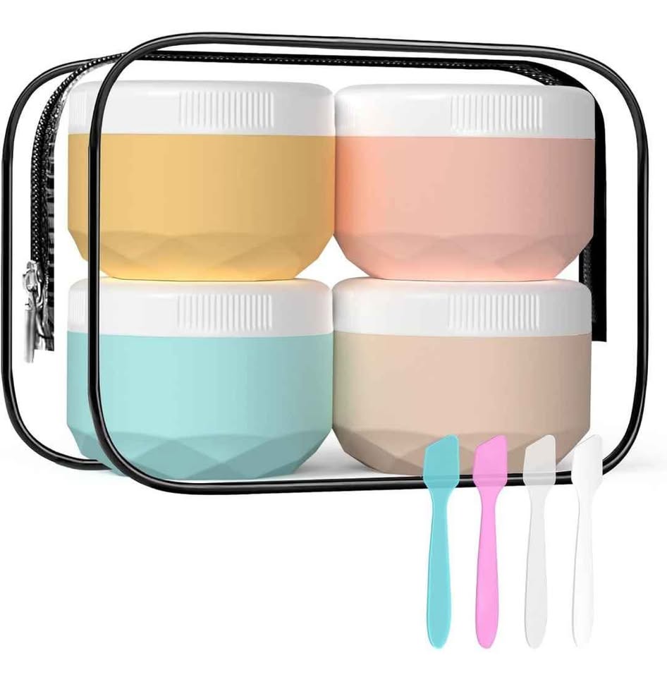 Pack of 4 Silicone Travel Containers for Toiletries - photo 5