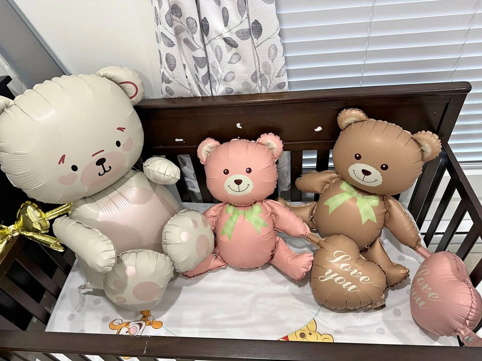Teddy Balloons Decorations (Inflated)