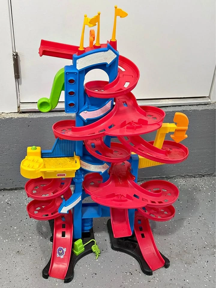 Kids Multilevel Car Tower Slide
