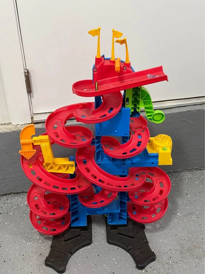 Kids Multilevel Car Tower Slide - photo 2