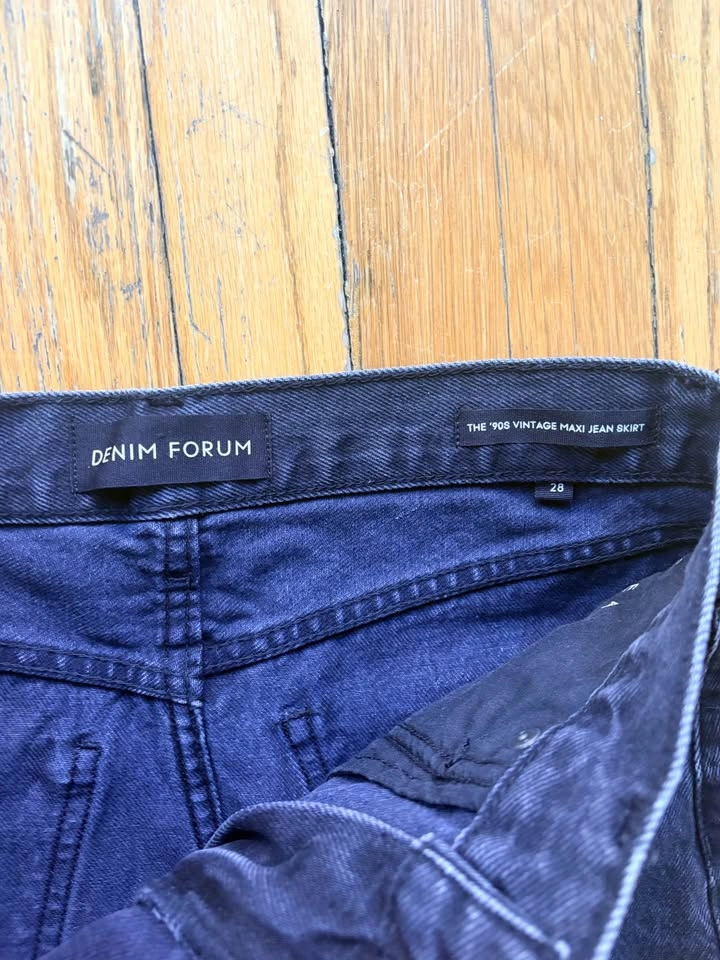 Denim forum black skirt - photo 4