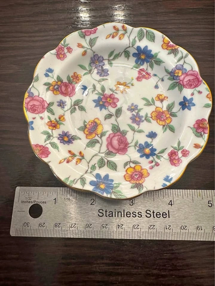Vintage Grosvenor English Bone China Saucer / Trinket Dish