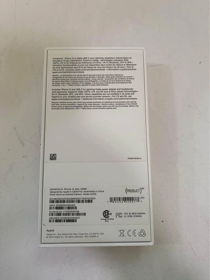 iPhone 12 Original Box – No Accessories - photo 2