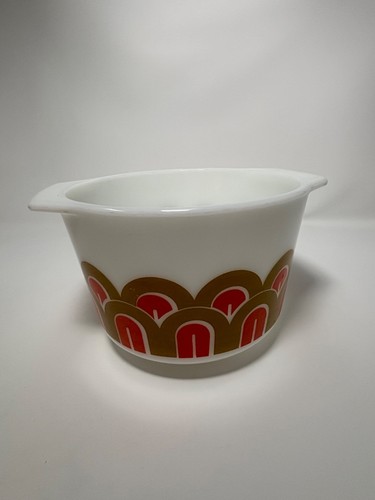 Vintage Pyrex Fish Scales #343 Bowl 1.5 QT MCM 1970s - photo 2