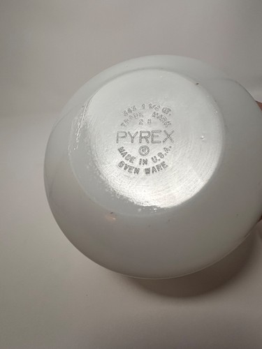 Vintage Pyrex Fish Scales #343 Bowl 1.5 QT MCM 1970s - photo 4