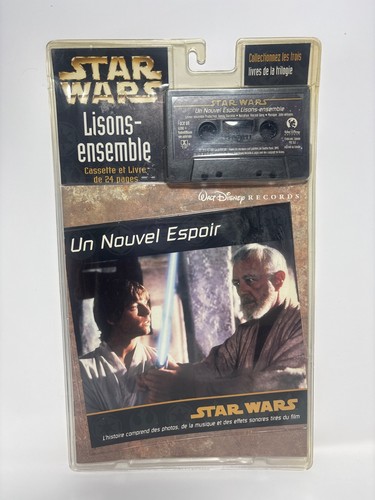 Vintage 1997 Star Wars A New Hope French Cassette Book Sealed