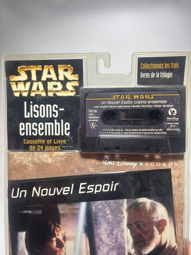 Vintage 1997 Star Wars A New Hope French Cassette Book Sealed - photo 3