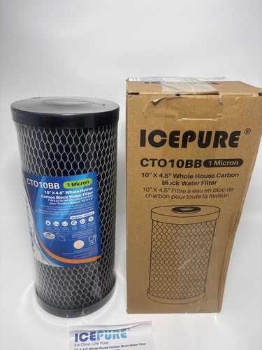ICEPURE CTO10BB 1 Micron 10” x 4.5” Whole House Carbon Block Wat - photo 3