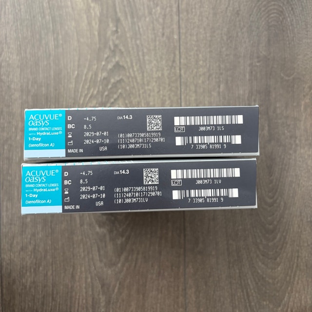 Acuvue Oasys HydraLuxe -4.75 Exp. 2029