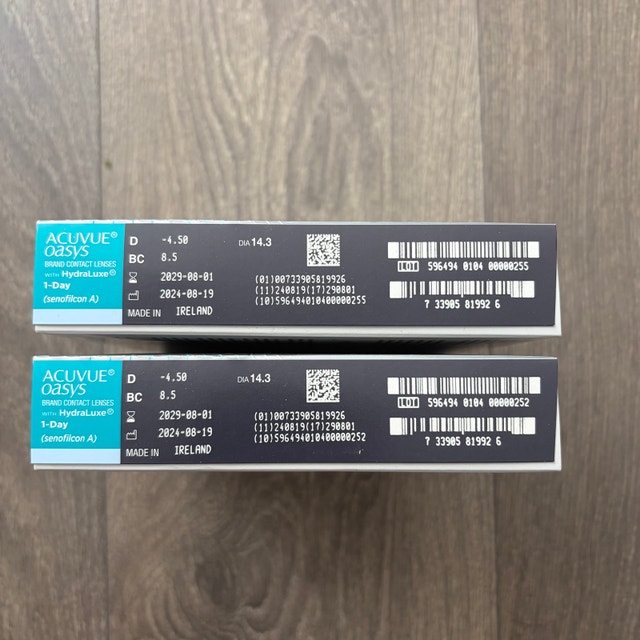 Acuvue Oasys HydraLuxe -4.50 Exp. 2029