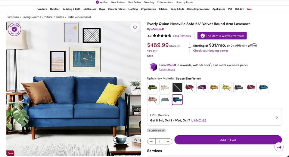Loveseat Couch Sofa - photo 2
